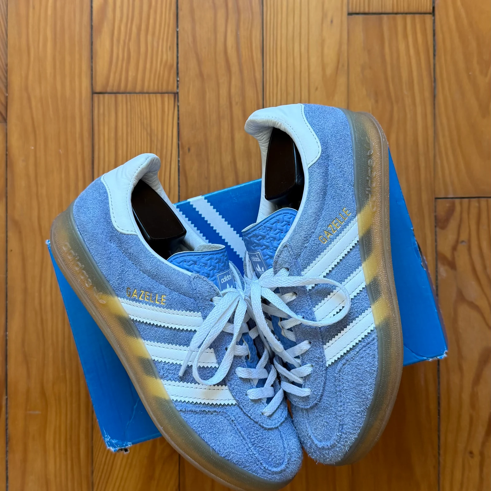 Adidas Originals Gazelle Indoor - Light Blue / White