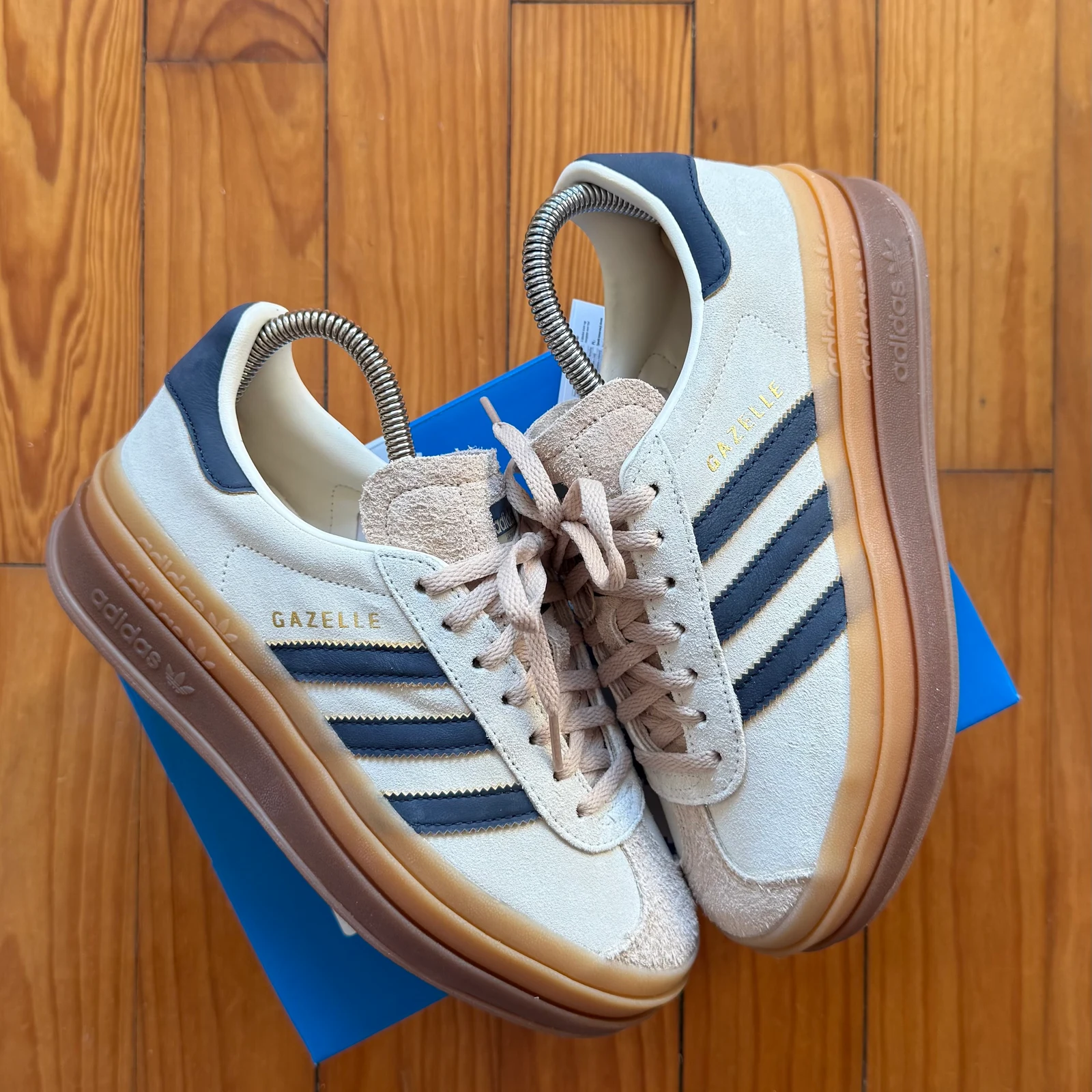 Adidas Originals Gazelle Bold W - Wonder Beige / Night Indigo